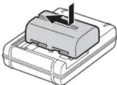 SONY ILCA77M2M - Insert the battery pack into the battery charger. - 1