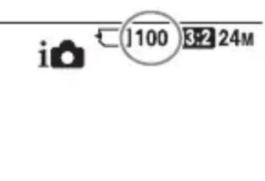 SONY ILCA77M2M - Het aantal beelden en de opnameduur van bewegende beelden controleren - 1