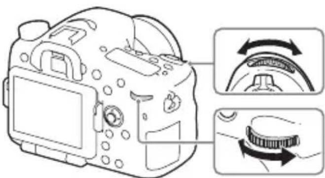 SONY ILCA77M2M - Etupainikkeen/takapainikkeen käytäminen - 1