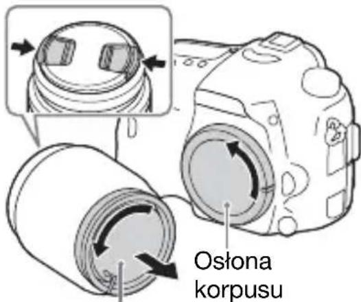 SONY ILCA77M2M - 1Zdejmij ostone korpusu z aparatu oraz tylna ostone z obiektywu. - 1