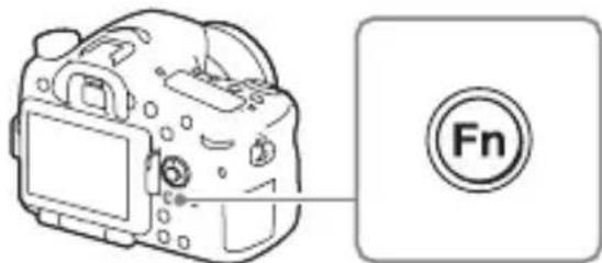 SONY ILCA77M2M - Sélection d'une fonction au moyen du bouton fn (fonction) - 1