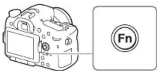 SONY ILCA77M2M - Selecting a function using the Fn (Function) button - 1