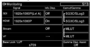 SONY ILMEFX6T - Application d'un LUT à l'imag du viseur - 1