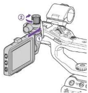 SONY ILMEFX6T - Fixation du viseur à l'avant de la poignée - 2