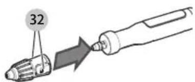 BLACK & DECKER HSMC1321 - Attaching steam jet nozzle - Fig. H - 1