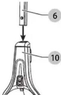 BLACK & DECKER HSMC1321 - Attaching the handle - Fig. B - 1