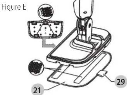 BLACK & DECKER HSMC1361SGP - INSTALLACION DE UNA ALMOHADILLA DE LIMpieZA - FIG. E - 1