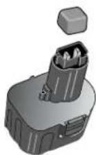 BLACK & DECKER FS360 - Information concerning le capuchon du bloc-pile - 1