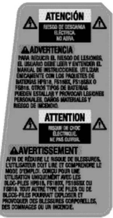BLACK & DECKER FS18CH - CAUTION - 2