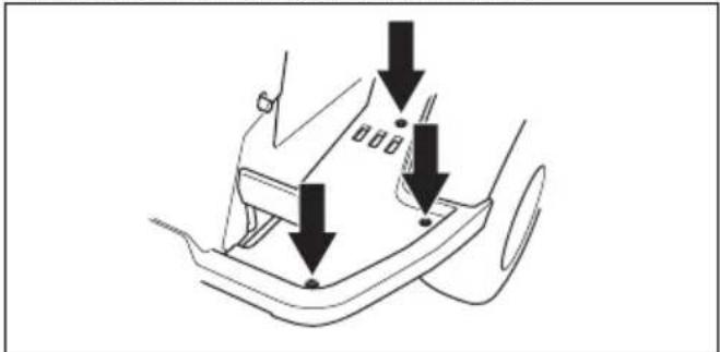 HUSQVARNA Rider 316T AWD - Pour retirer la plaque repose-pied gauche - 1