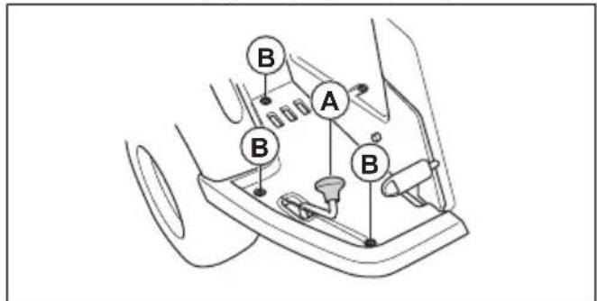 HUSQVARNA Rider 316T AWD - Pour retirer la plaque repose-pied droit - 1
