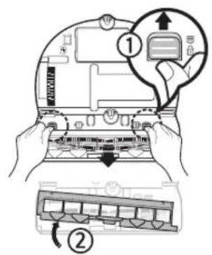 SAMSUNG SR1AM7010UW - Nettoyage de la Brosse et du volet obturateur automatique - 1