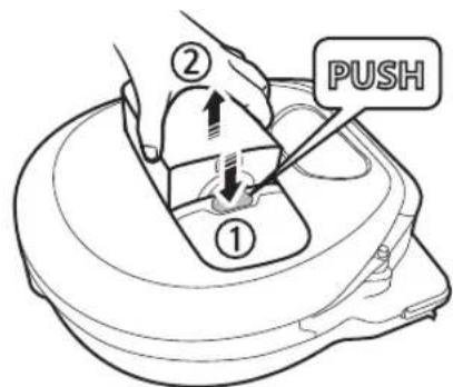 SAMSUNG SR1AM7010UW - Cleaning the dustbin - 1
