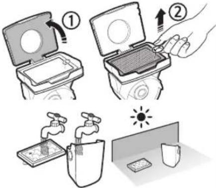 SAMSUNG SR1AM7010UW - Cleaning the dustbin - 4