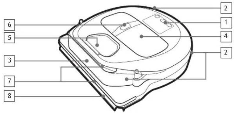 SAMSUNG SR1AM7010UW - Name of each part - 1
