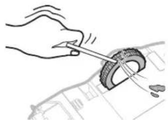 SAMSUNG SR1AM7010UW - Cleaning the Driving wheel - 3