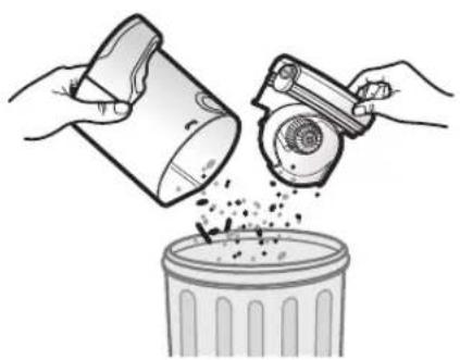 SAMSUNG SR2AJ9040W - Cleaning the dustbin - 3