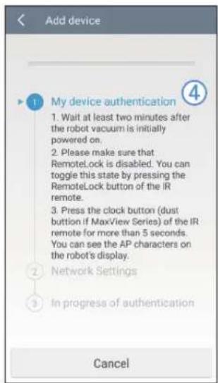 SAMSUNG SR2AJ9040W - Registering the product (Easy-Setup) - 4