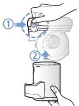 SAMSUNG SR2AJ9040W - Cleaning the dustbin - 2