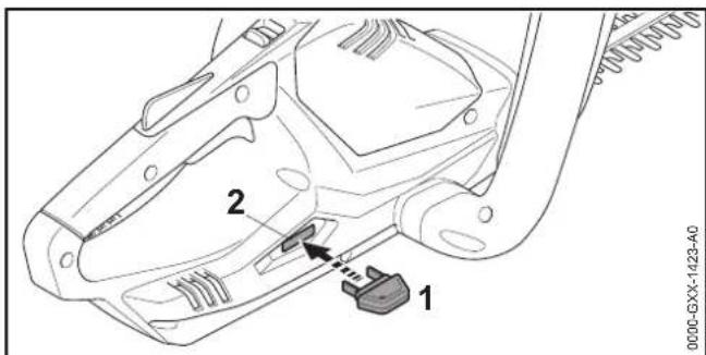 STIHL HSA 45 - Aktivierungsschluss einstecken - 1