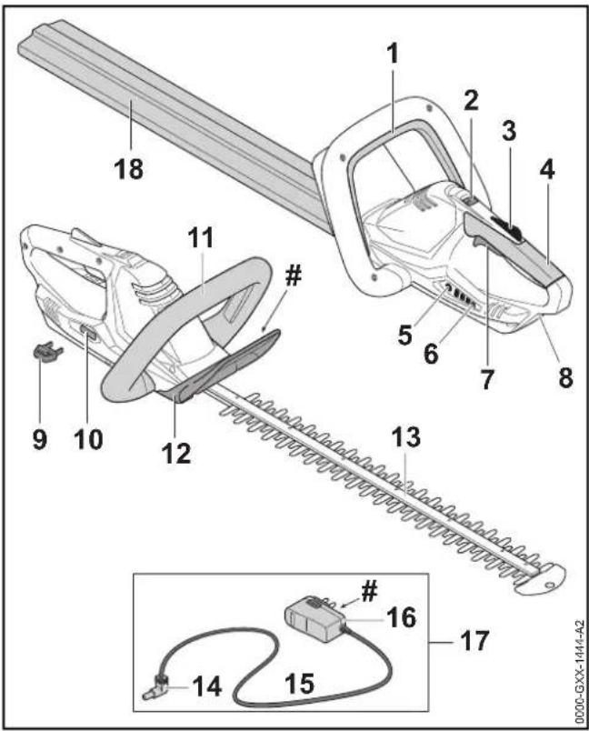 STIHL HSA 45 - Heggenschaar en laadkabel - 1