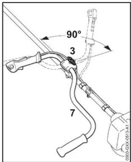 STIHL FS 91 - Montaggio dell'impugnatura a manubrio - 7