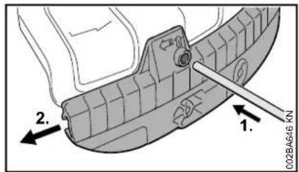STIHL FS 91 - Schürze abbauen - 1