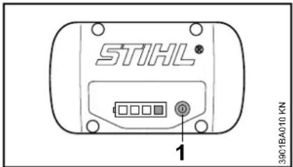STIHL FSA 85 - Diodes électroluminescentes (DEL) sur la batterie - 1