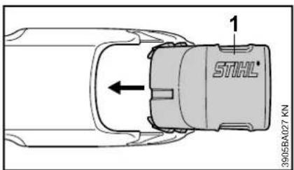 STIHL FSA 85 - Couvercle pour logement de batterie - 1