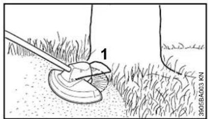 STIHL FSA 85 - Working with bump guard - 1