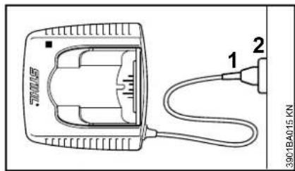 STIHL FSA 85 - Connecting Charger to Power Supply - 1