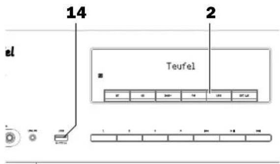 Teufel Kombo 500S - Raccorder et brancher le périphérique USB - 2