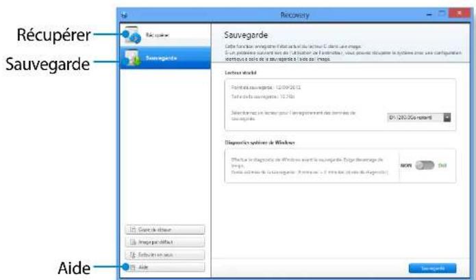 SAMSUNG DP505A2GIEXP - Restauration/Sauvegarde de l'ordinateur(en option) - 1