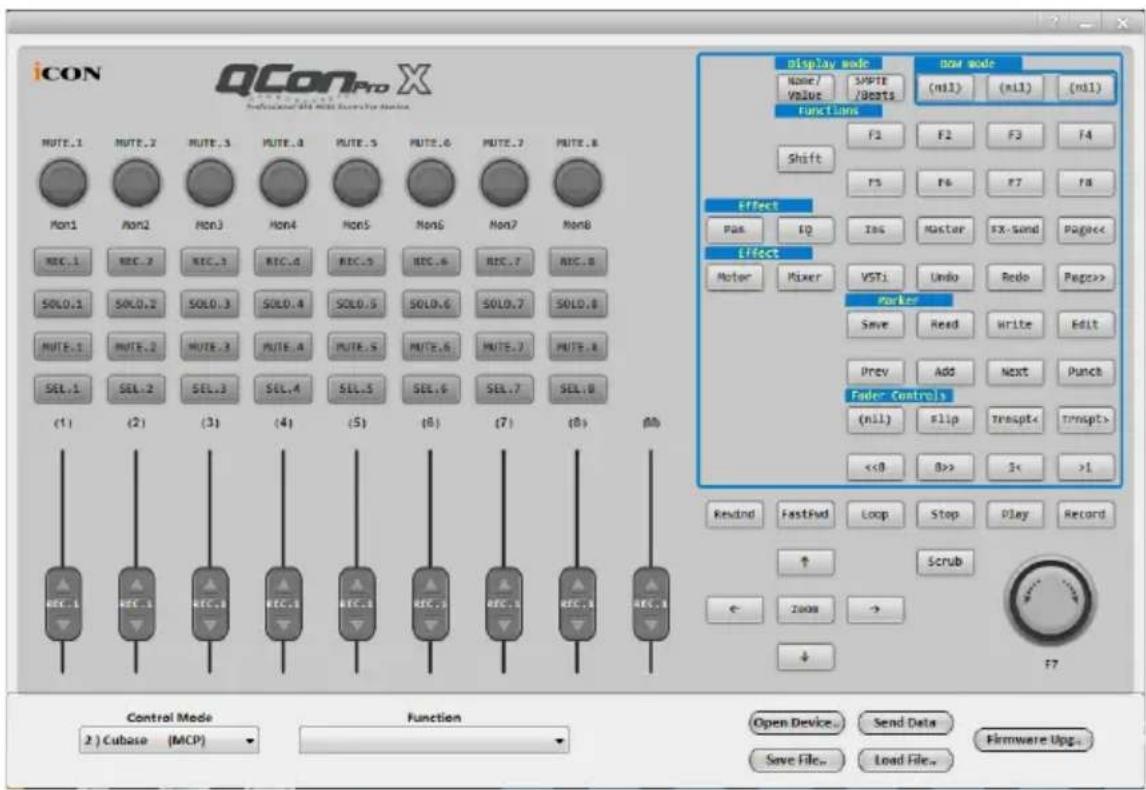 icon QCon Pro X - Affectation du mode DAW (Mackie control/HUI) en utilisant iMap™ - 1