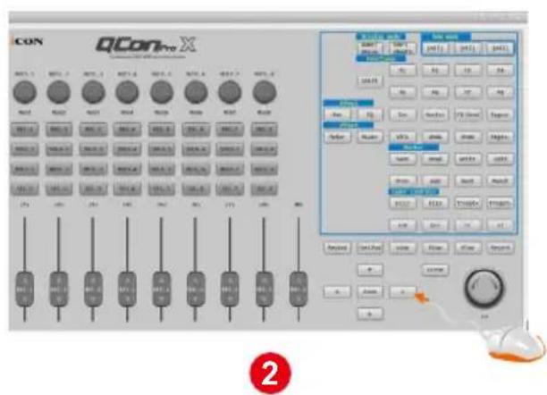 icon QCon Pro X - Affectation de messages MIDI en mode défini par l'utilisateur en utilisant iMap™ - 5