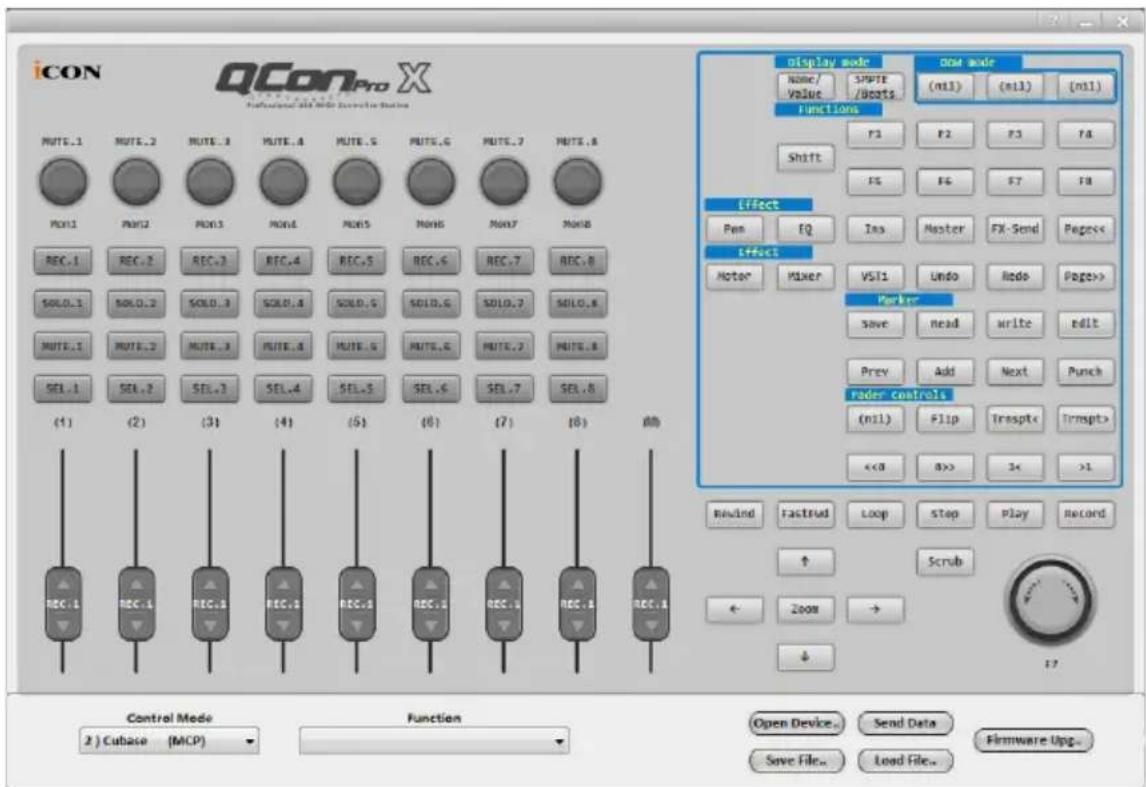 icon QCon Pro X - Configuration d'Élément de contrôle en mode défini par l'utilisateur - 1