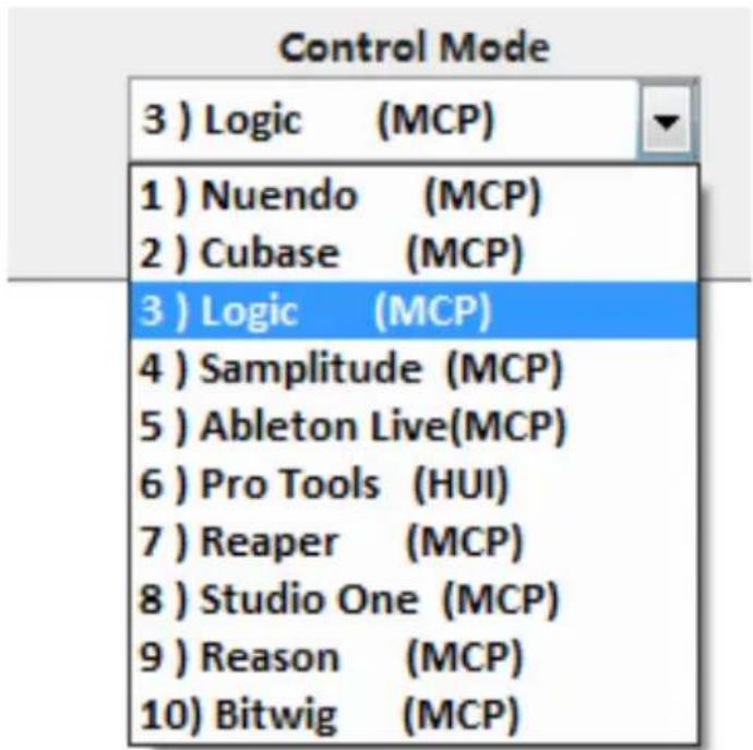 icon QCon Pro X - Affectation du mode DAW (Mackie Control/HUI) ou Définition de fonctions MIDI avec iMap™ - 1