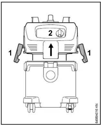 STIHL SE 122 - Behälter entleeren - 1