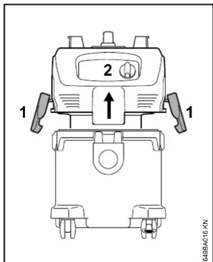 STIHL SE 122 - Опустошение ёмкости - 1
