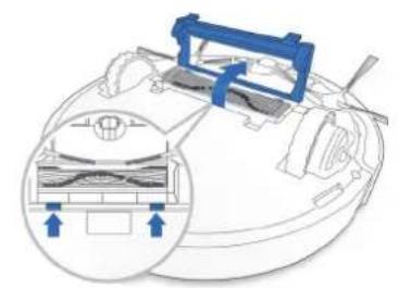 ECOVACS Deebot 900 - Main Brush, Direct Suction Option and Side Brushes - 1