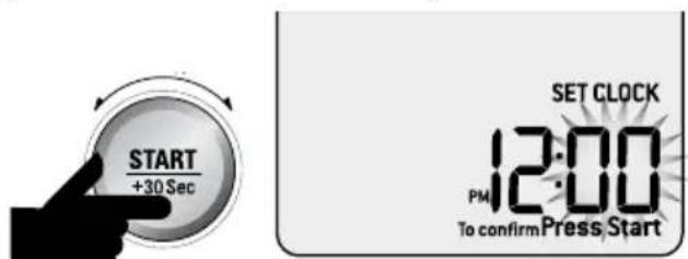 BREVILLE the Quick Touch Compact BMO625 - Régler l'horloge - affichage sur 12 heures - 4
