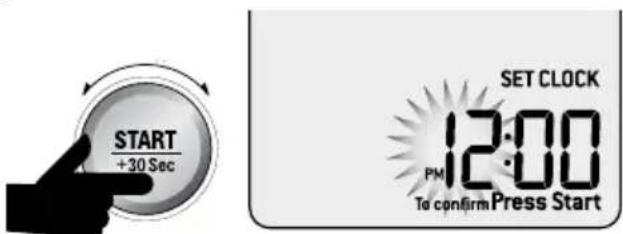BREVILLE the Quick Touch Compact BMO625 - Régler l'horloge - affichage sur 12 heures - 3