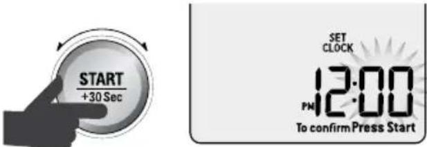 BREVILLE the Quick Touch Crisp BMO700 - Régler l'horloge - Affichage sur 12 heures - 5