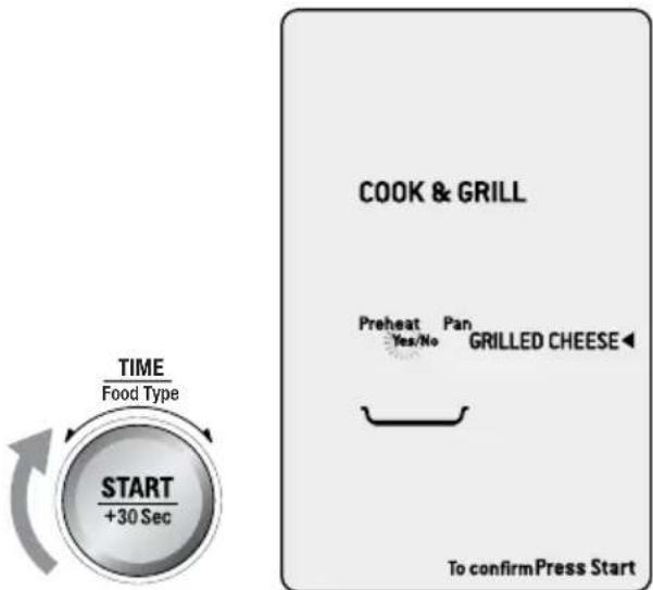 BREVILLE the Quick Touch Crisp BMO700 - Délectionner un réglage de CUISSON & GRILLAGE - 2