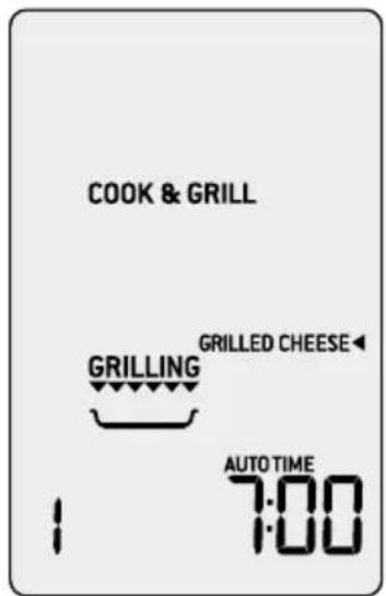 BREVILLE the Quick Touch Crisp BMO700 - Selecting a COOK & GRILL setting - 8
