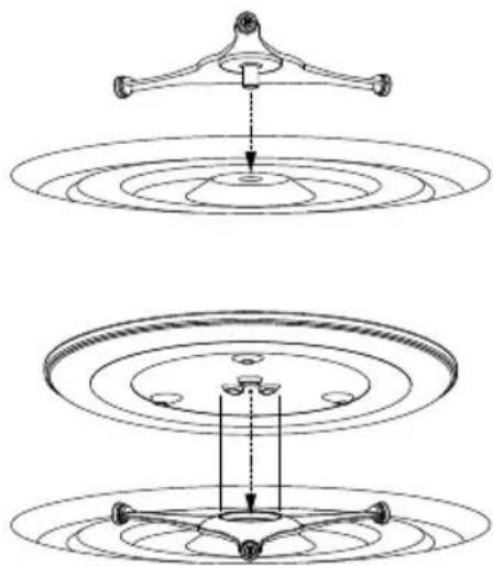 BREVILLE The Combi Wave 3 in 1 BMO870 - ASSEMBLING THE GLASS TURNTABLE - 1