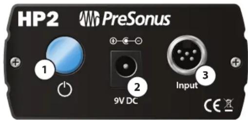 PRESONUS HP2 - Connexions et commandes de la face arrière : - 1
