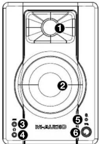 M-AUDIO BX3 - Pannello anteriore - 1