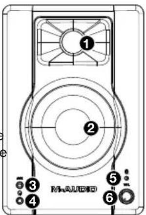 M-AUDIO BX3 - Panneau avant - 1