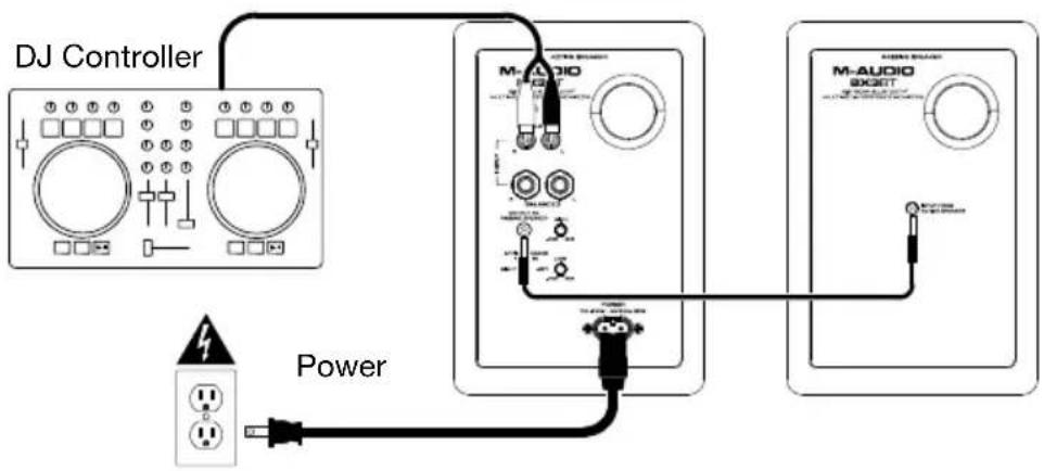 M-AUDIO BX3 - Connection Diagrams - 2